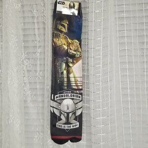 2/$25 or 3/$30 NWT Star Wars Black Baby Yoda Mandalorian Socks OSFA
